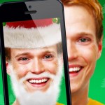 buon natale e felice anno nuovo app iphone trasforma amici in babbo natale download